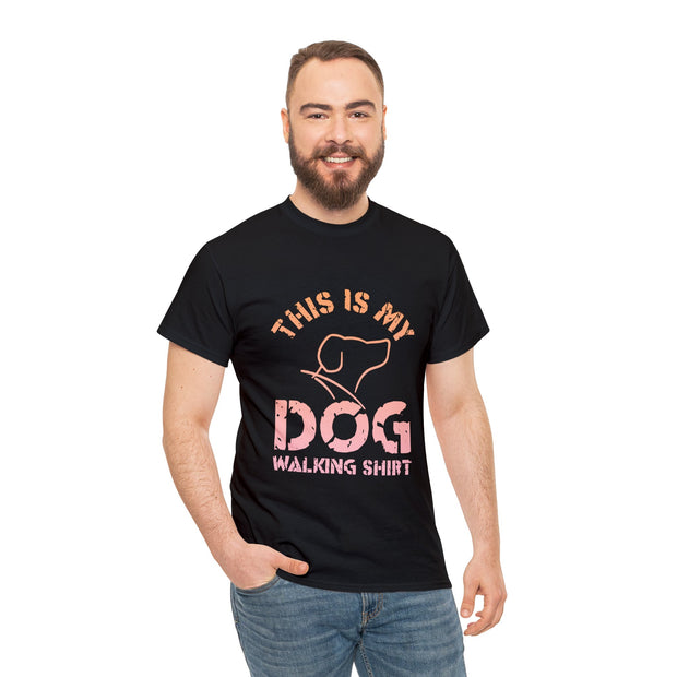 This Is My Dog Walking Unisex Shirt - Black