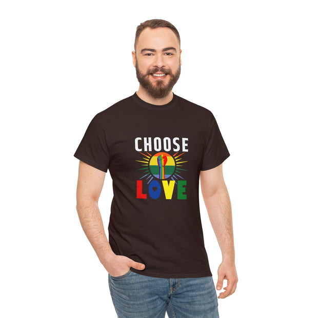 Choose Love LGBTQ Unisex T-Shirt - Black