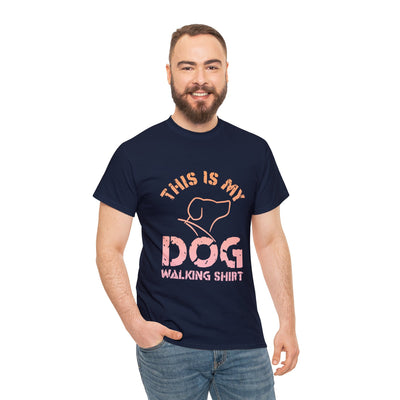 This Is My Dog Walking Unisex Shirt - Navy