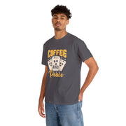 Coffee And Peace Unisex T-Shirt - Charcoal