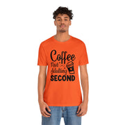 Coffee First Adulting Second Unisex Cotton T-Shirt