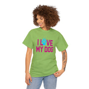 I Love My Dog Unisex Cotton Shirt