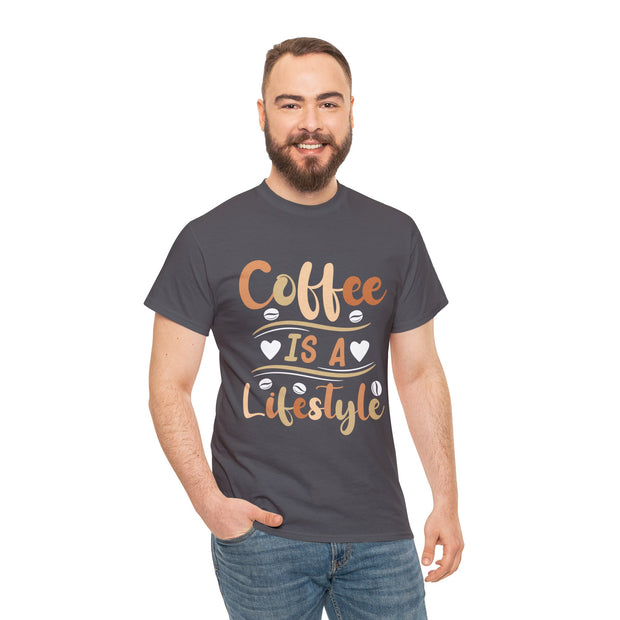 Coffee Is A Lifestyle Unisex Tee - Charcoal