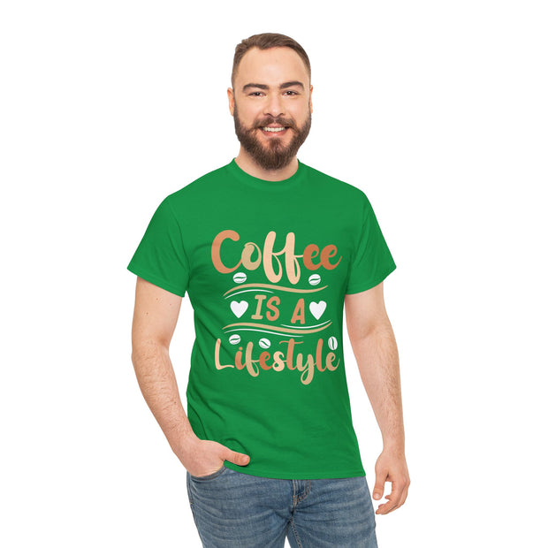 Coffee Is A Lifestyle Unisex Tee - Green