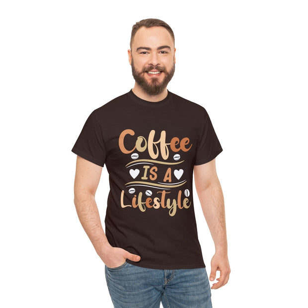 Coffee Is A Lifestyle Unisex Tee - Dark Chocolate