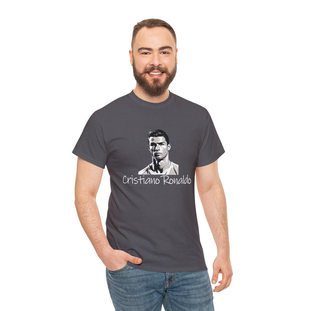 Cristiano Ronaldo Unisex Cotton T-Shirt Charcoal