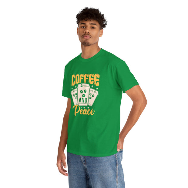 Coffee And Peace Unisex T-Shirt - Irish Green