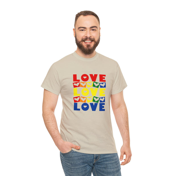 Love Love Love Unisex LGBTQ Tee