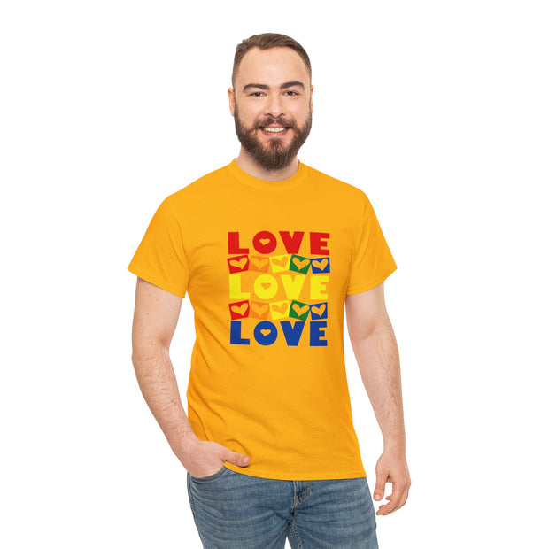 Love Love Love Unisex LGBTQ Tee