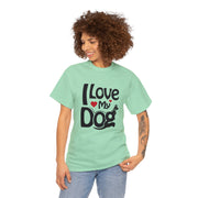 I Love My Dog Tee Unisex T-Shirt - Mint Green