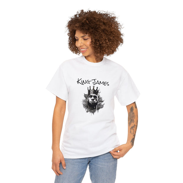 Lebron James Unisex Cotton Shirt White