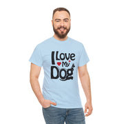 I Love My Dog Tee Unisex T-Shirt - Light Blue