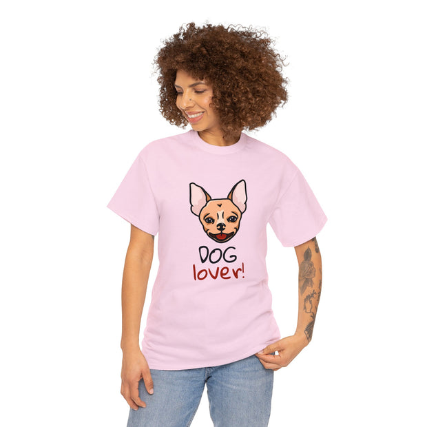 Dog Lover Unisex Heavy Cotton Tee Pink