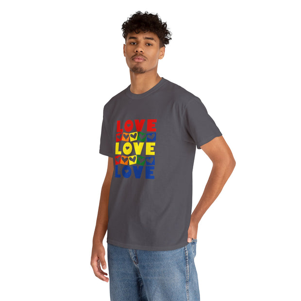 Love Love Love Unisex LGBTQ Tee