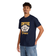 Coffee And Peace Unisex T-Shirt -Navy