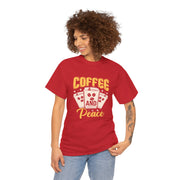 Coffee And Peace Unisex T-Shirt - Red